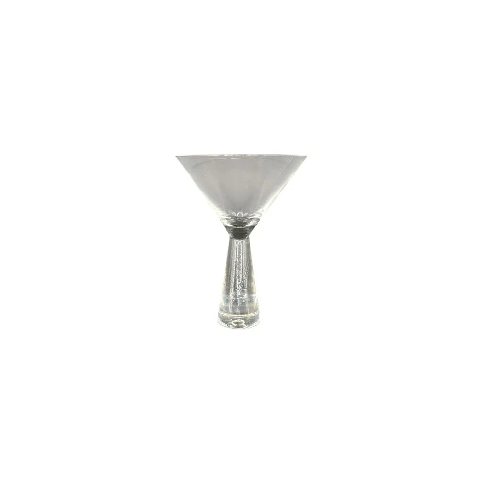 3 Artland Prescott Martini Glasses Clear‎ Crystal  Stems, 7